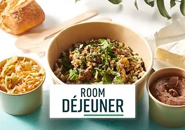 Les plateaux repas Room Déjeuner pour vos événements en entreprise avec Room Saveurs